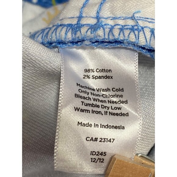 Talbots Signature Slim Crop Blue and White Polka Dots Pants Size 6P/28 - Picture 9 of 9